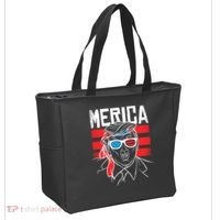 Donald Trump Merica USA Flag America Tote Bag thumb 2