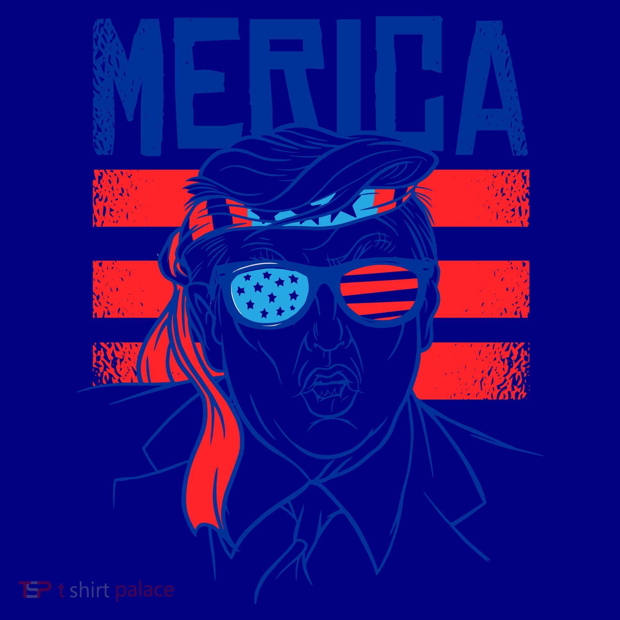 Donald Trump Merica USA Flag America Coffee Mug