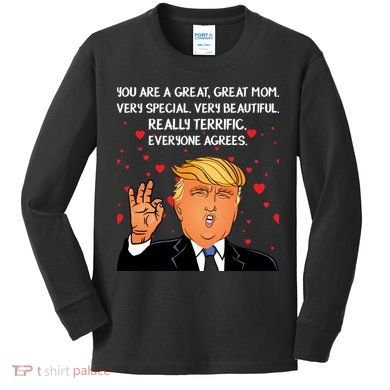 Donald Trump Mother-s Day Kids Long Sleeve Shirt