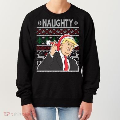 Donald Trump Naughty Ugly Christmas Women's Sweatshirt