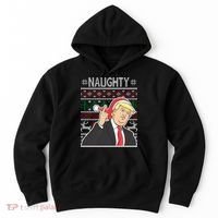 Donald Trump Naughty Ugly Christmas Hoodie thumb 0