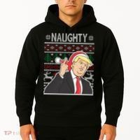 Donald Trump Naughty Ugly Christmas Hoodie thumb 2