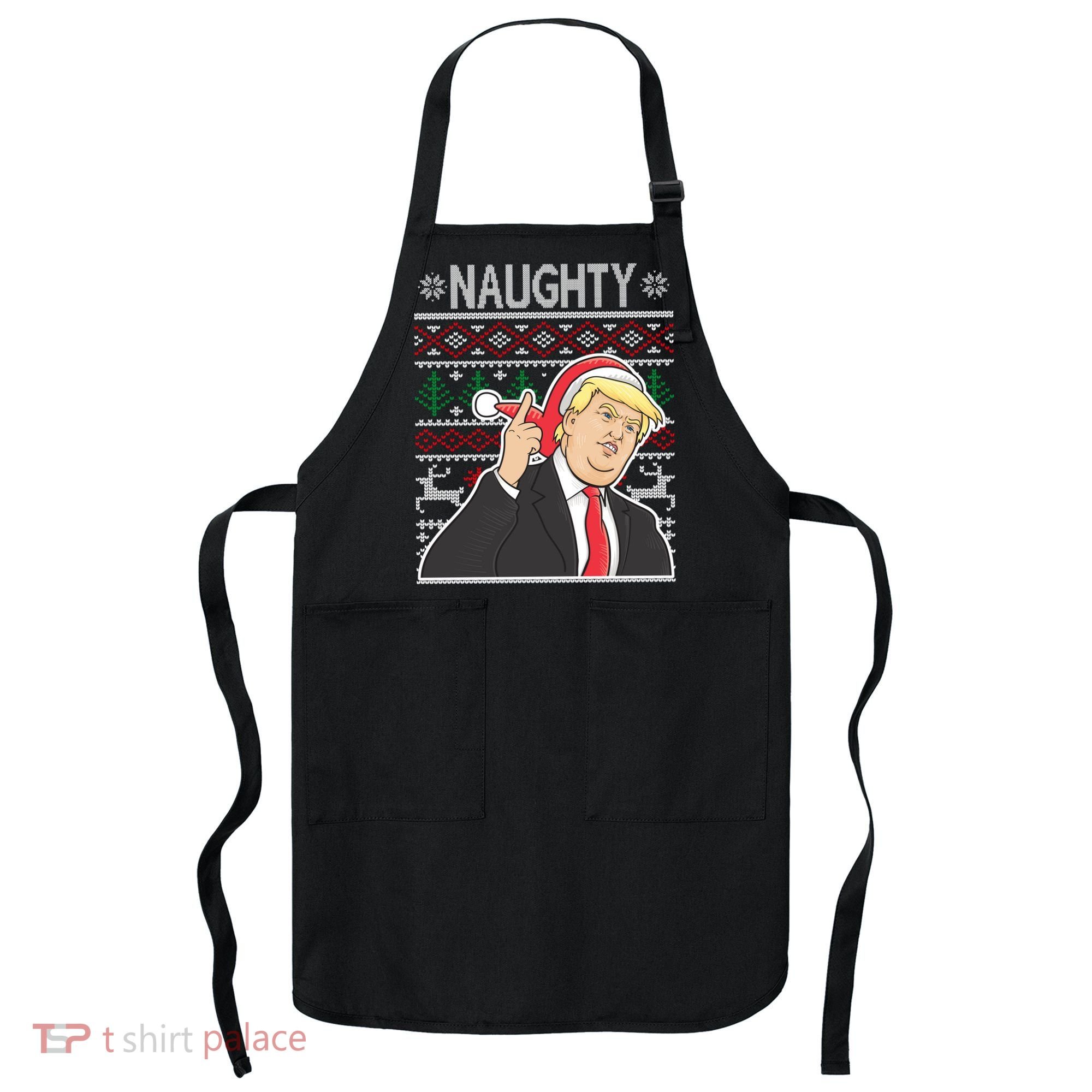 Donald Trump Naughty Ugly Christmas Apron