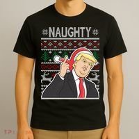 Donald Trump Naughty Ugly Christmas T-Shirt thumb 3