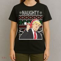 Donald Trump Naughty Ugly Christmas T-Shirt thumb 4