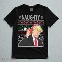 Donald Trump Naughty Ugly Christmas T-Shirt thumb 5