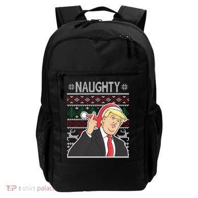 Donald Trump Naughty Ugly Christmas Backpack