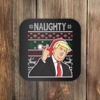 Donald Trump Naughty Ugly Christmas Coaster thumb 0