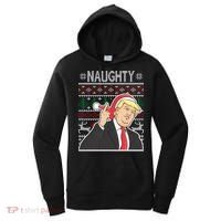 Donald Trump Naughty Ugly Christmas Women's Hoodie thumb 0