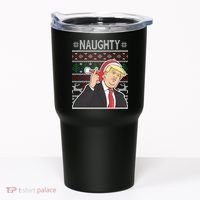 Donald Trump Naughty Ugly Christmas Tumbler thumb 0