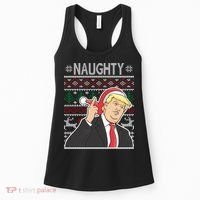 Donald Trump Naughty Ugly Christmas Women's Tank Top thumb 0
