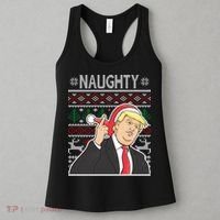 Donald Trump Naughty Ugly Christmas Women's Tank Top thumb 3