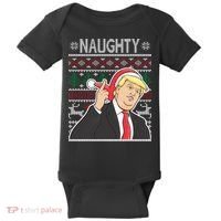 Donald Trump Naughty Ugly Christmas Baby Bodysuit thumb 0