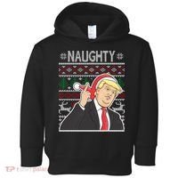 Donald Trump Naughty Ugly Christmas Toddler Hoodie thumb 0