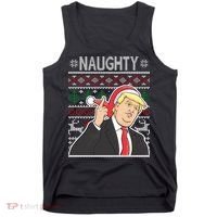 Donald Trump Naughty Ugly Christmas Tank Top thumb 0
