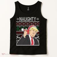 Donald Trump Naughty Ugly Christmas Tank Top thumb 2