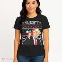 Donald Trump Naughty Ugly Christmas Women's T-Shirt thumb 4