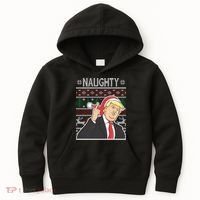 Donald Trump Naughty Ugly Christmas Kids Hoodie thumb 0