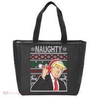Donald Trump Naughty Ugly Christmas Tote Bag thumb 0
