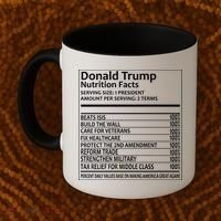 Donald Trump Nutrition Facts Coffee Mug thumb 2