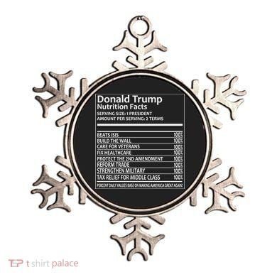 Donald Trump Nutrition Facts Ornament