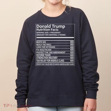 Donald Trump Nutrition Facts Women's Sweatshirt