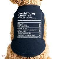 Donald Trump Nutrition Facts Doggie Tank thumb 0