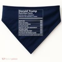 Donald Trump Nutrition Facts USA-Made Doggie Bandana thumb 0