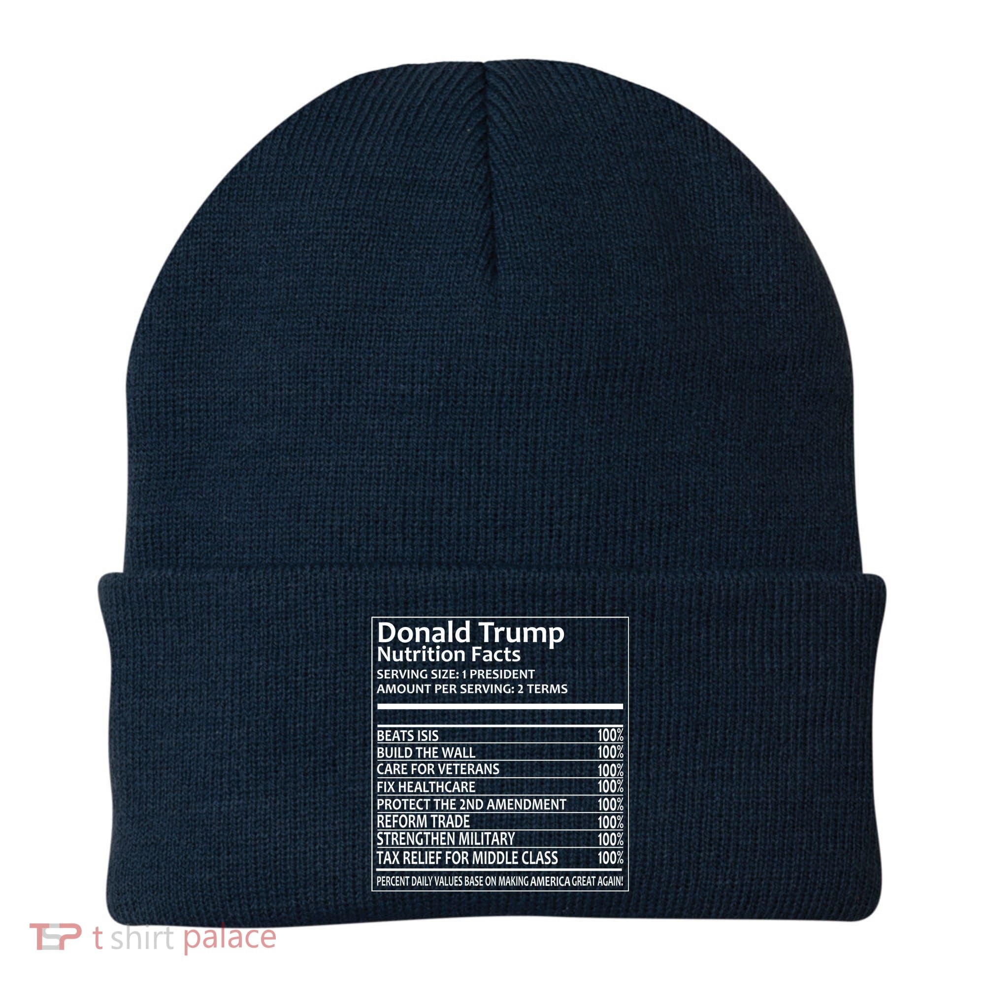 Donald Trump Nutrition Facts Beanie