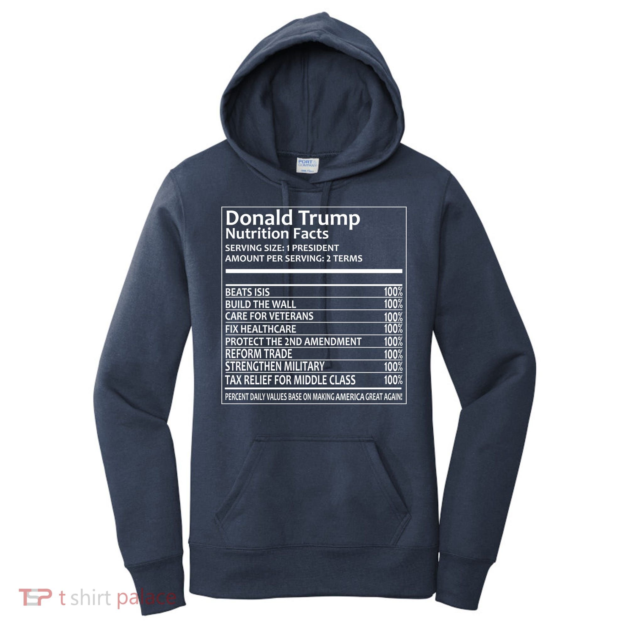 Donald Trump Nutrition Facts Women's Hoodie