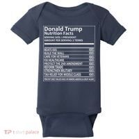 Donald Trump Nutrition Facts Baby Bodysuit thumb 0