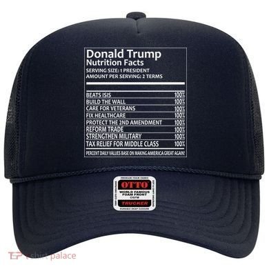 Donald Trump Nutrition Facts Hat