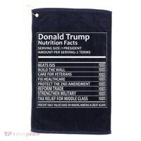 Donald Trump Nutrition Facts Golf Towel thumb 0