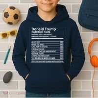 Donald Trump Nutrition Facts Kids Hoodie thumb 2