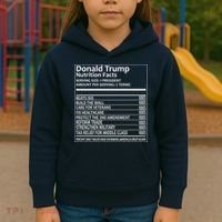 Donald Trump Nutrition Facts Kids Hoodie thumb 3
