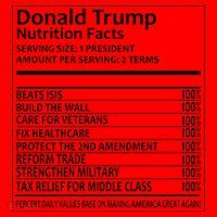 Donald Trump Nutrition Facts Santa Hat thumb 1