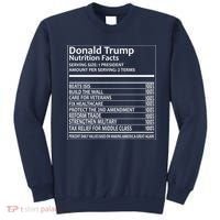 Donald Trump Nutrition Facts Political Humor Sweatshirt thumb 0