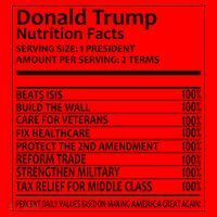 Donald Trump Nutrition Facts Political Humor Santa Hat thumb 1