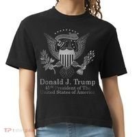 Donald Trump Presidential Seal USA 45th President Logo Comfort Colors Boxy T-Shirt thumb 0