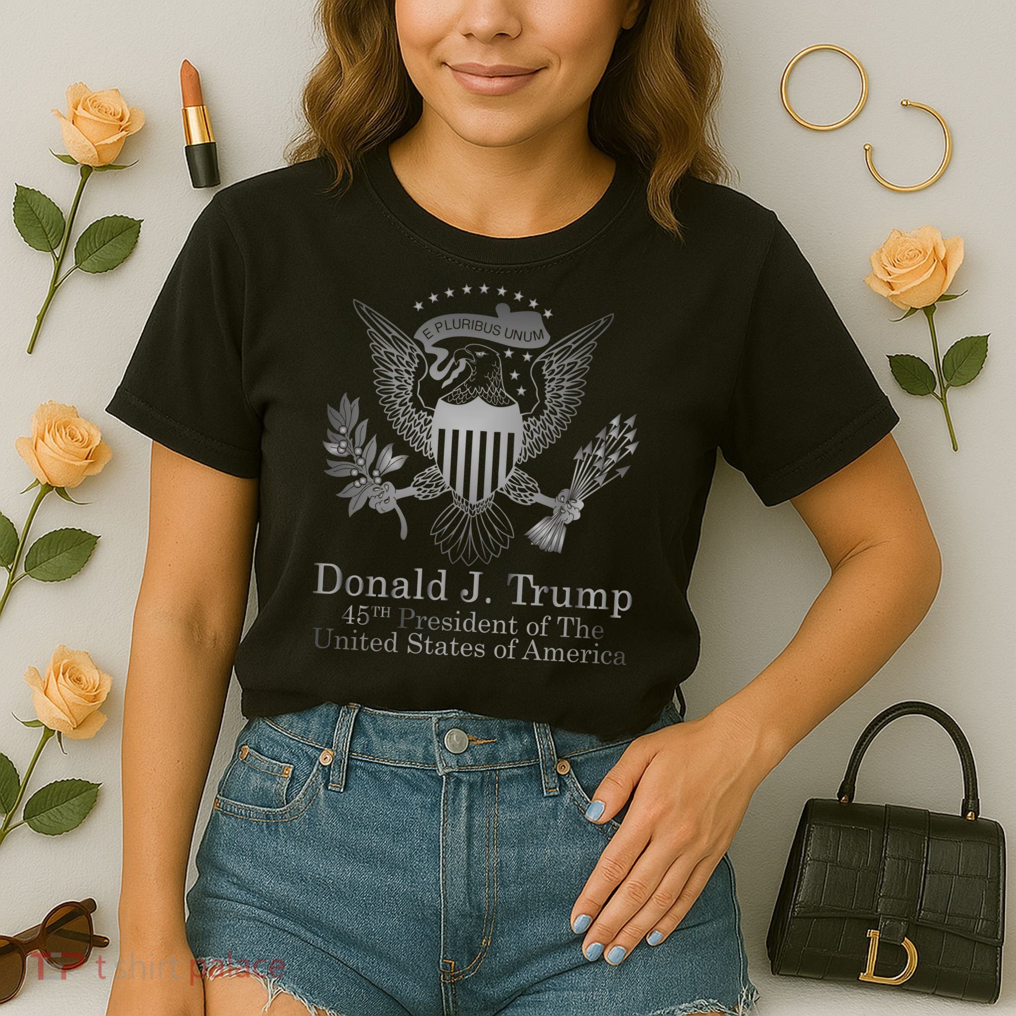 Donald Trump Presidential Seal USA 45th President Logo Comfort Colors Boxy T-Shirt
