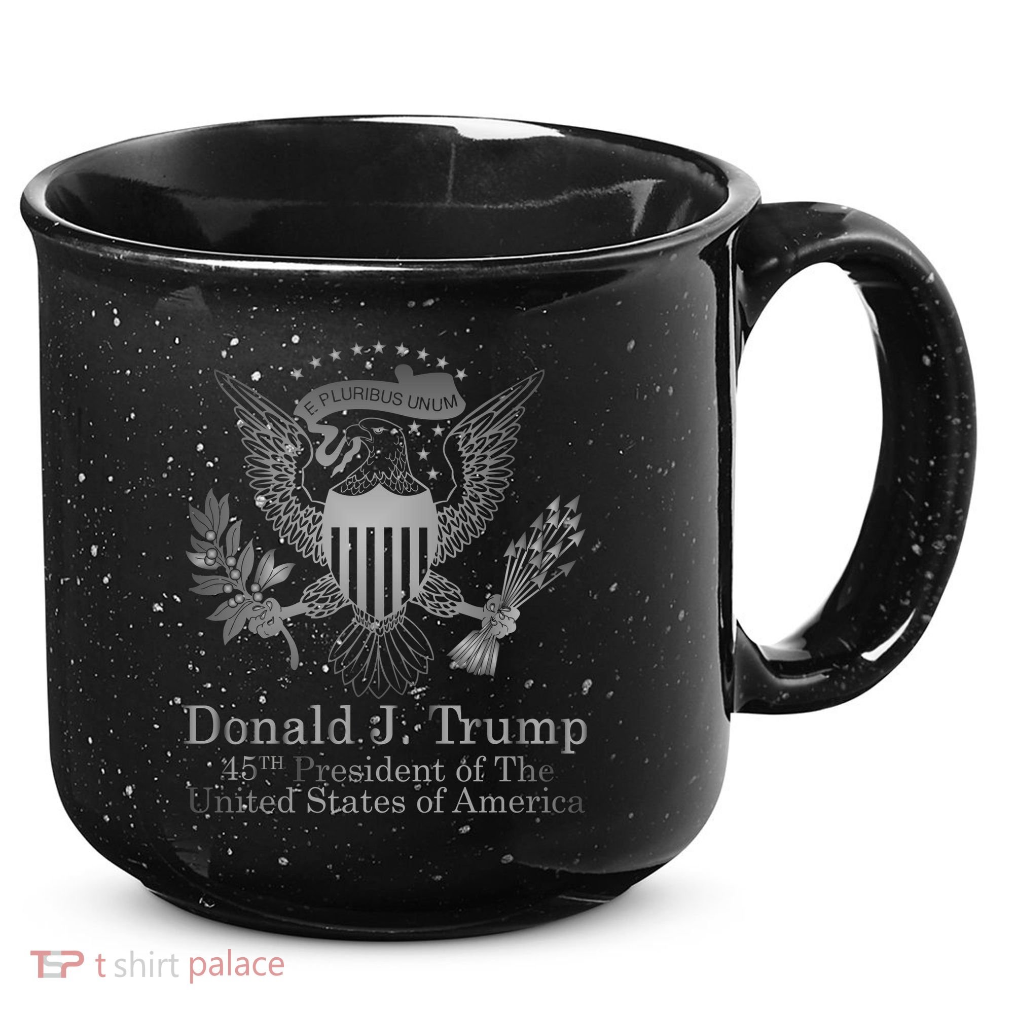 Donald Trump Presidential Seal USA 45th President Logo 15oz Campfire Ceramic Mug