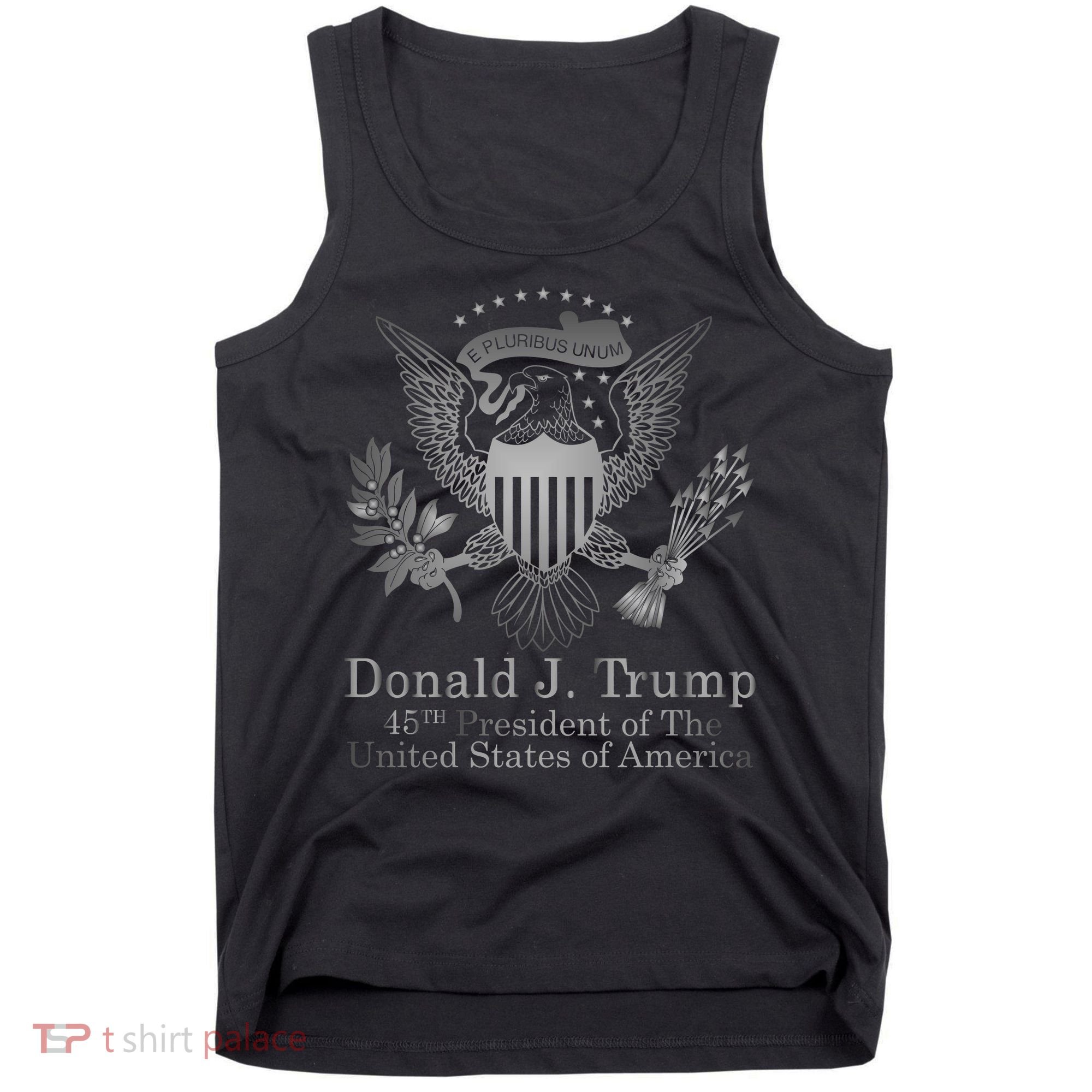 Donald Trump Presidential Seal USA 45th President Logo Tank Top