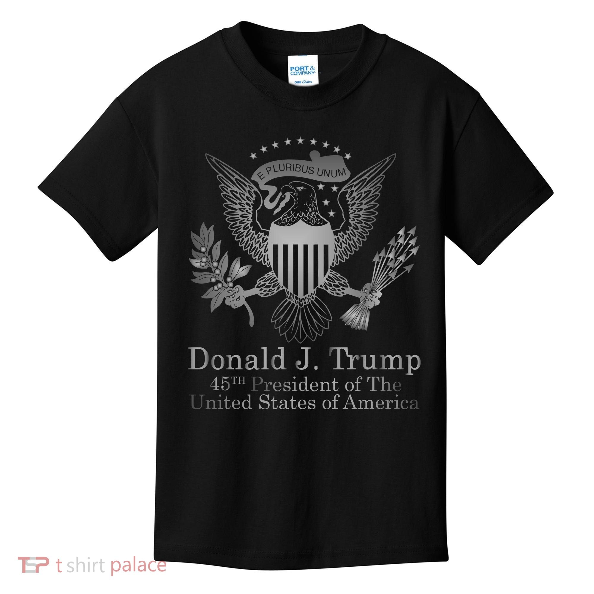 Donald Trump Presidential Seal USA 45th President Logo Kids T-Shirt