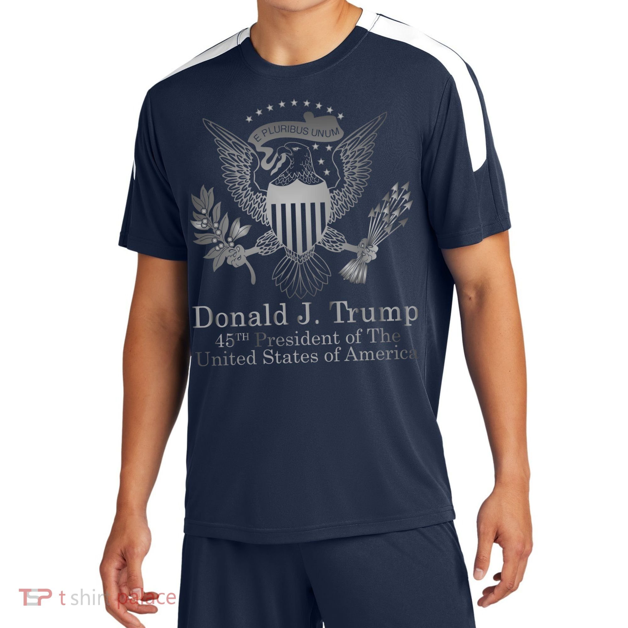 Donald Trump Presidential Seal USA 45th President Logo Sport-Tek Competitor United Soccer Jersey