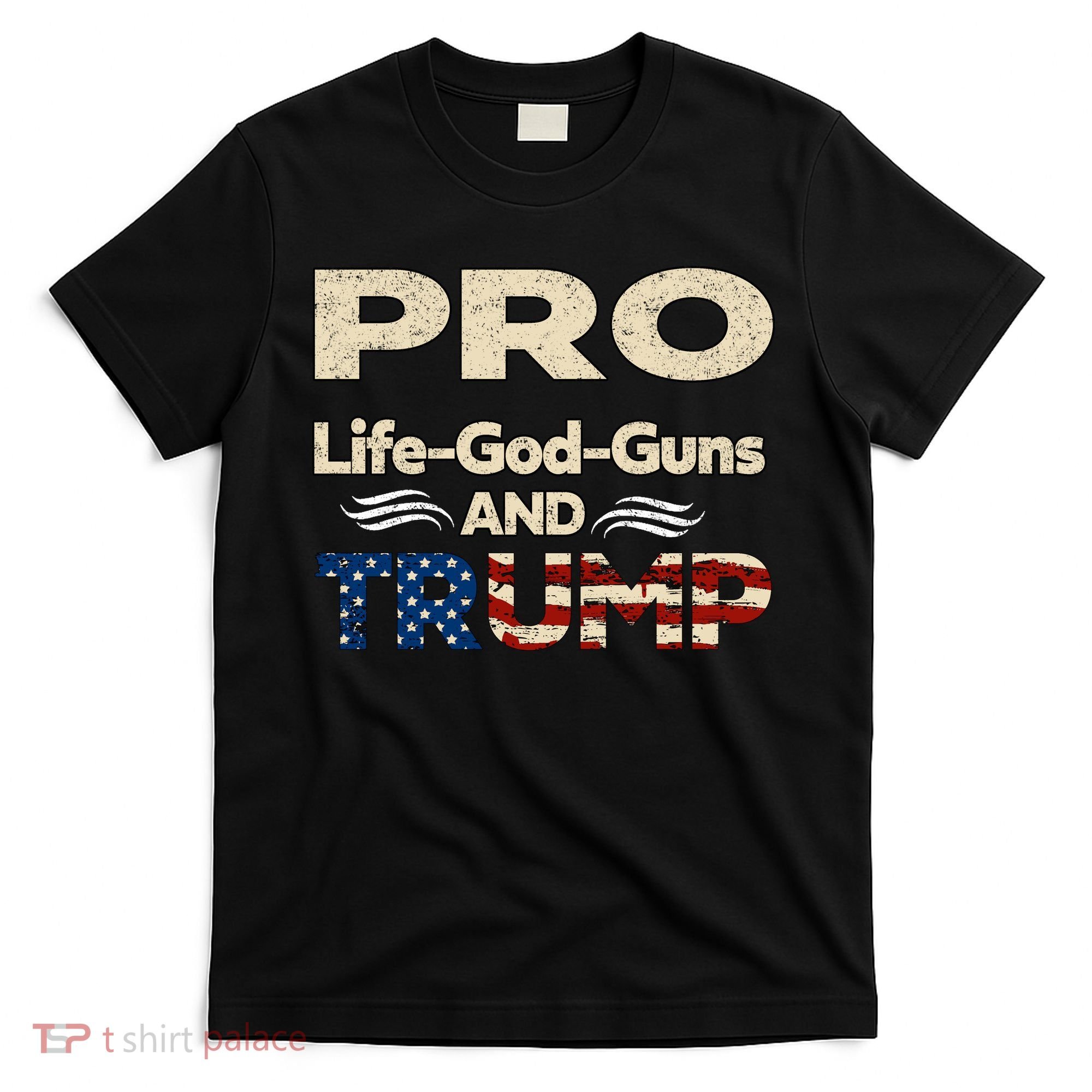 Donald Trump Pro Life God Gun T-Shirt