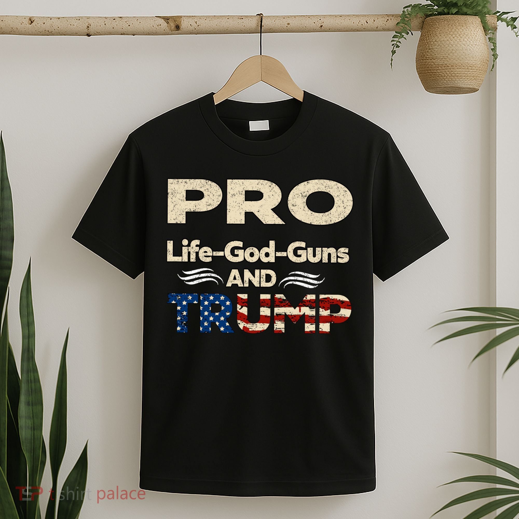Donald Trump Pro Life God Gun T-Shirt