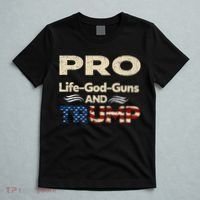 Donald Trump Pro Life God Gun T-Shirt thumb 5