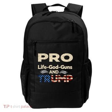 Donald Trump Pro Life God Gun Backpack