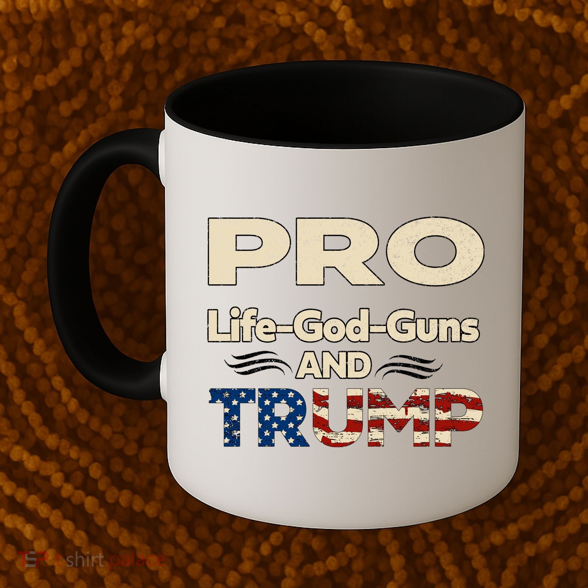 Donald Trump Pro Life God Gun Coffee Mug