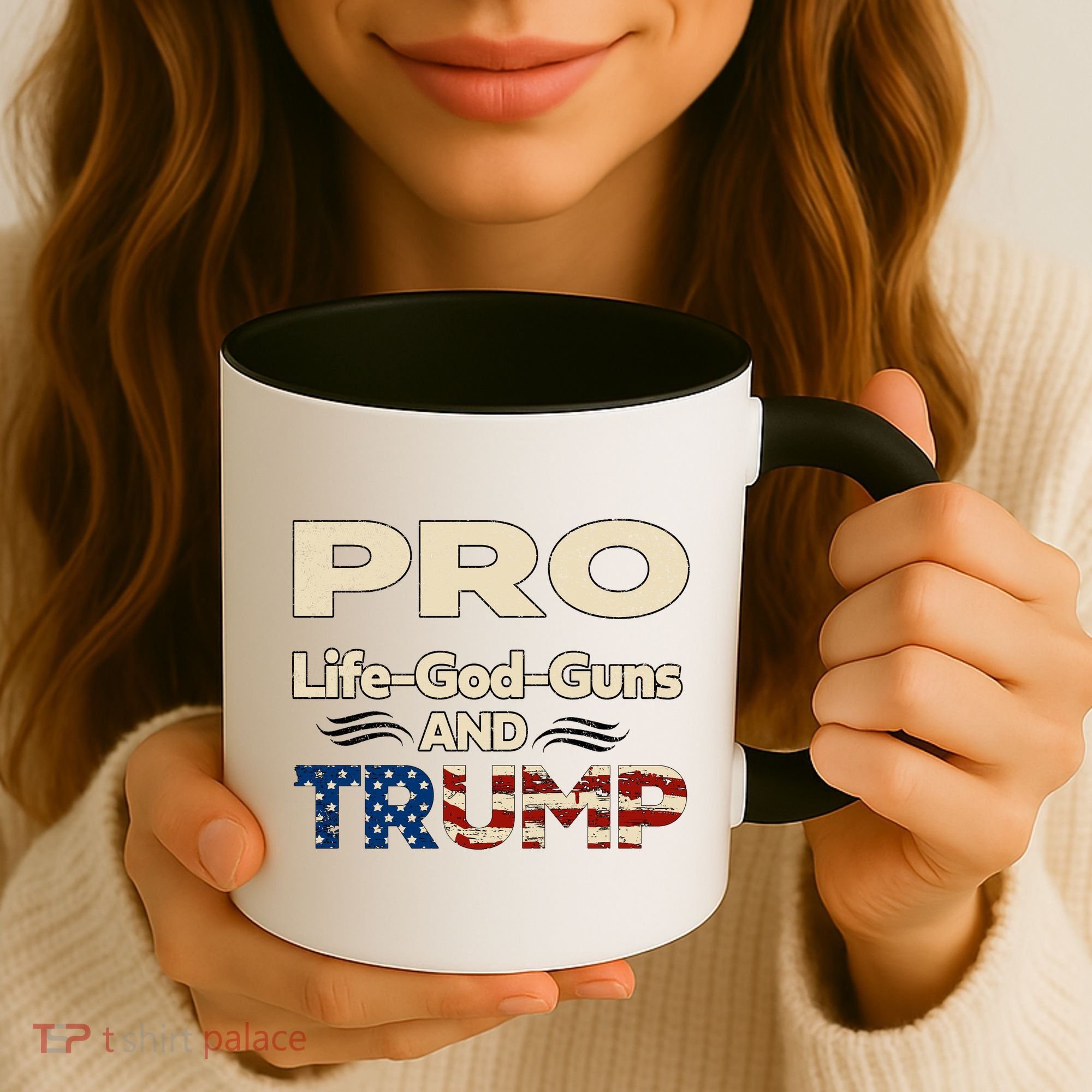 Donald Trump Pro Life God Gun Coffee Mug